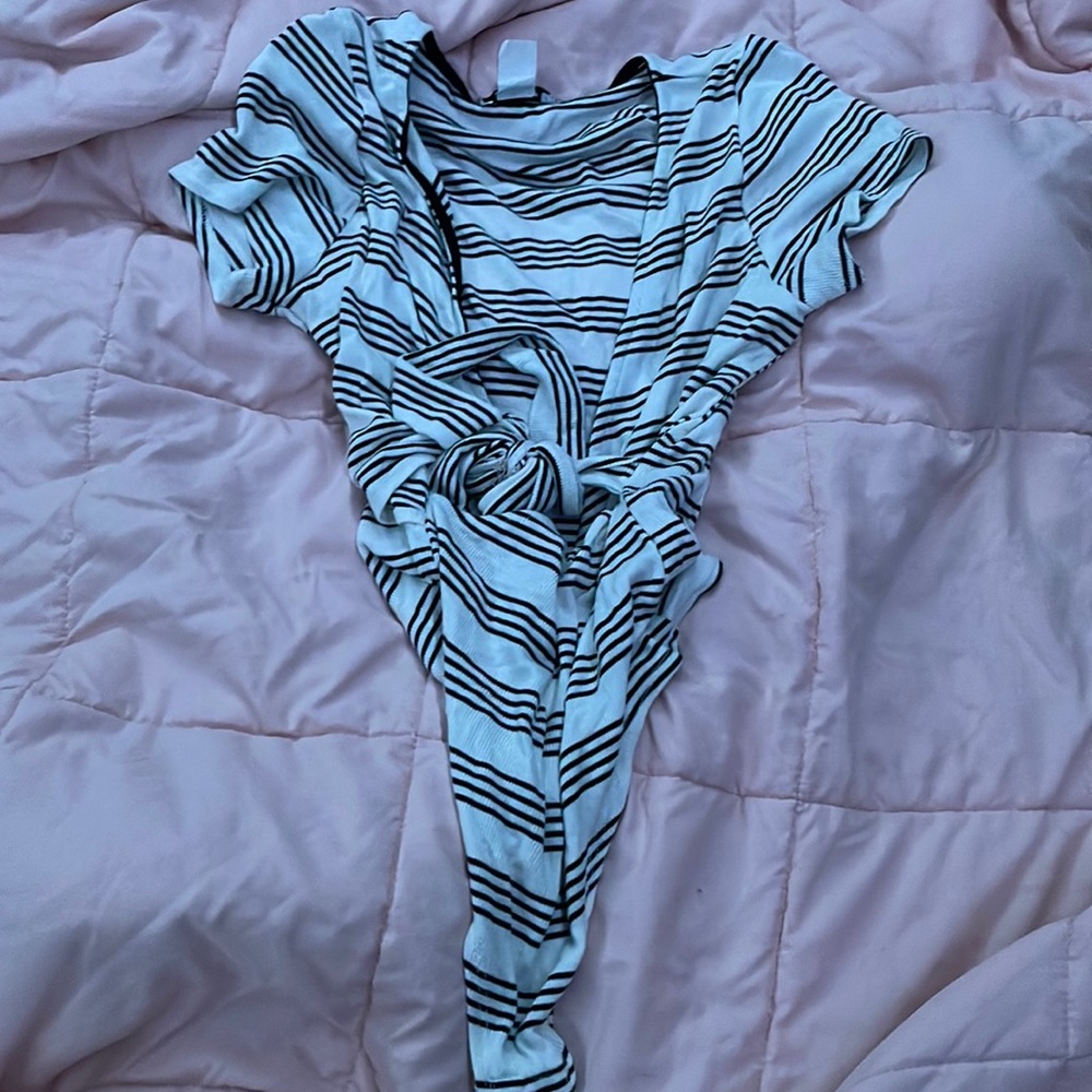 fashion nova bodysuit, striped, xl
